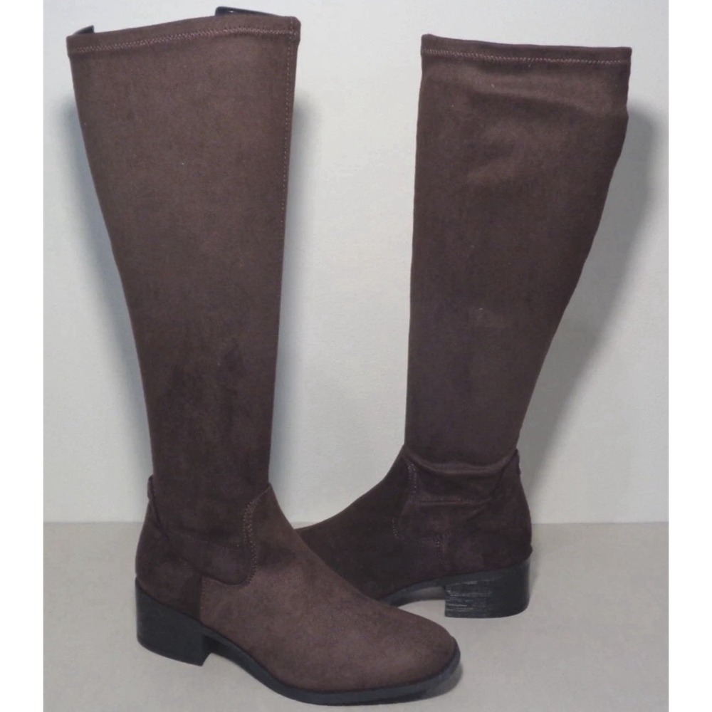 Kenneth Cole Size 10 M STANFORD Brown Heeled Boots Women's Shoes New